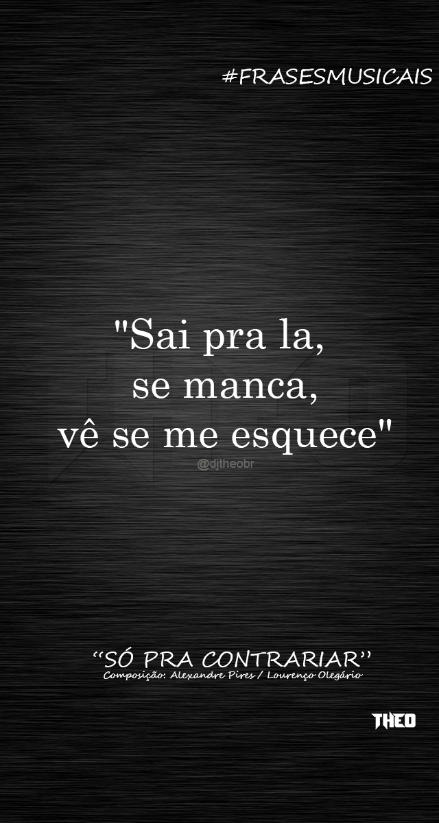 Só Pra Contrariar - Sai Da Minha Aba